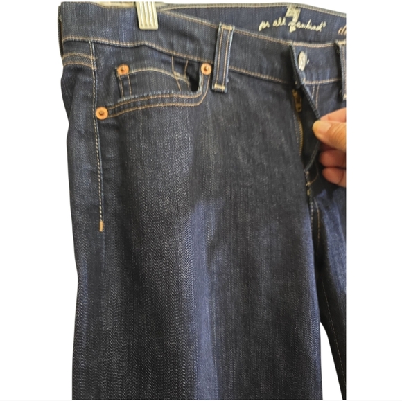 Seven For All Mankind Dojo Jeans Dark Wash Wide Leg Denim Size 30 Low/Mid Rise - Picture 3 of 8